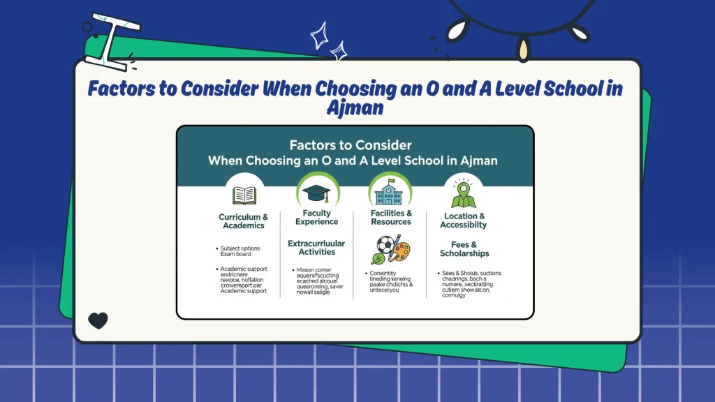 Factors to Consider When Choosing an O and A Level School in Ajman