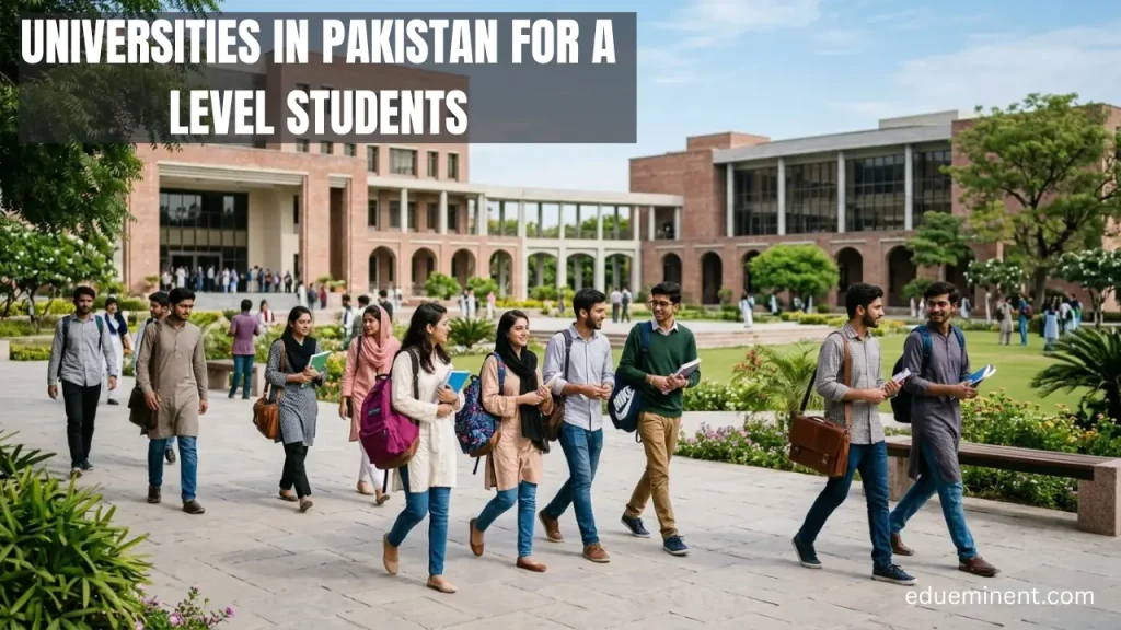 Universities in Pakistan for A Level Students