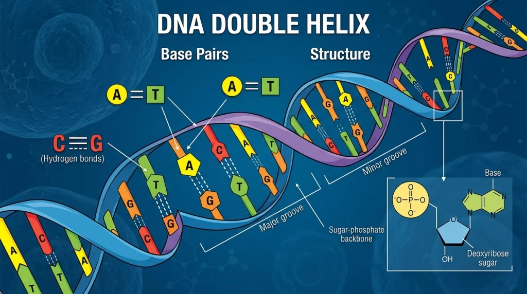 DNA_double_helix_structure_showing