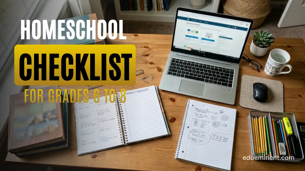 Read more about the article Homeschool Checklist for Grades 6 to 8: Complete Guide