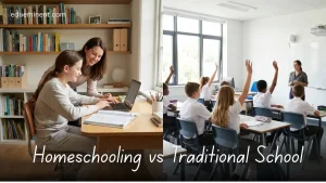 Read more about the article Homeschooling vs Traditional School: What Works Best for Grades 6 to 8