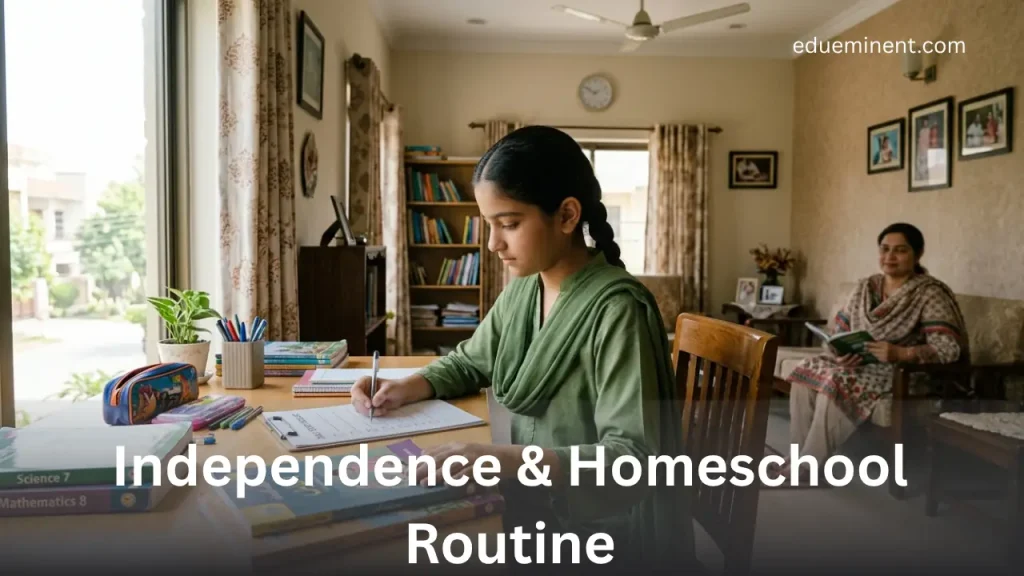 Independence & Homeschool Routine