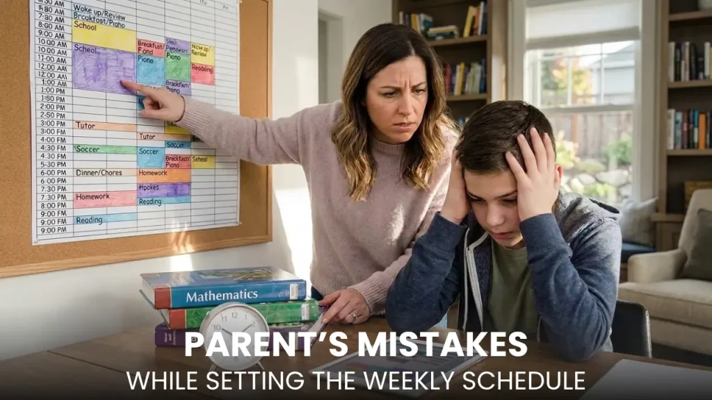 Mistakes Parents Make When Setting the Weekly Schedule