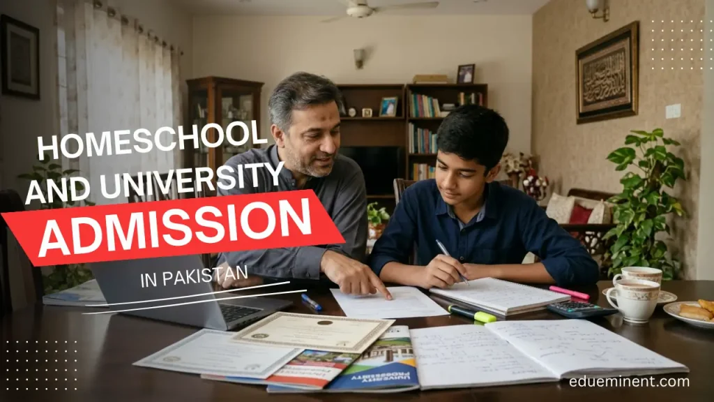 Homeschool and University Admission in Pakistan